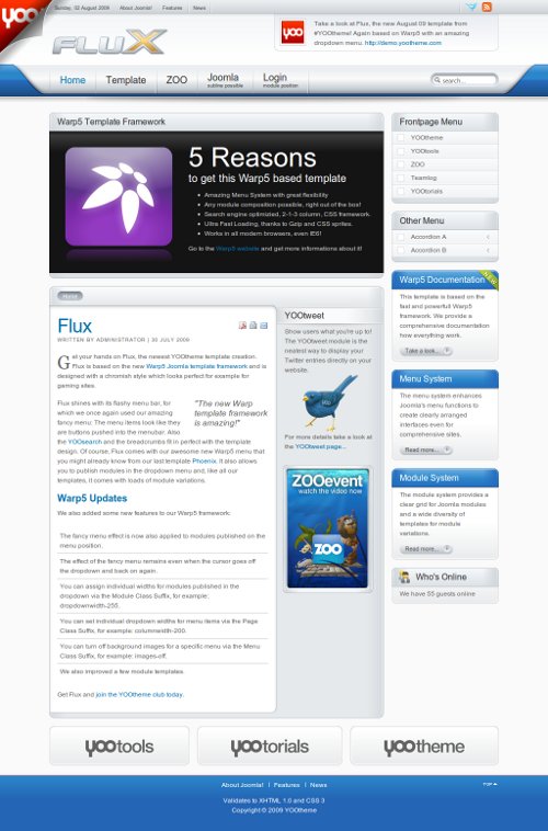 Flux v1.5.7 update YooTheme Template