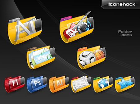 Iconshock Folder Rolles Icons