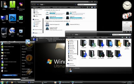 Adriano 7 Dark Themes - Windows 7 Themes